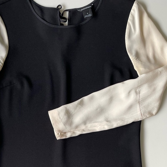 CLUB MONACO. BLACK/CREAM DRESS. SIZE 0 - Picture 2 of 6